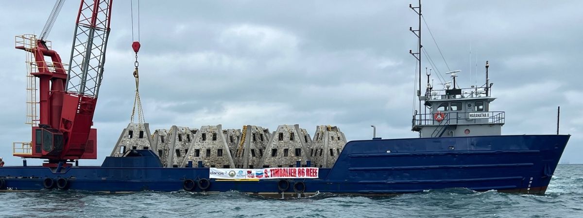 Danos Partners on Artificial Reef Construction at South Timbalier 86